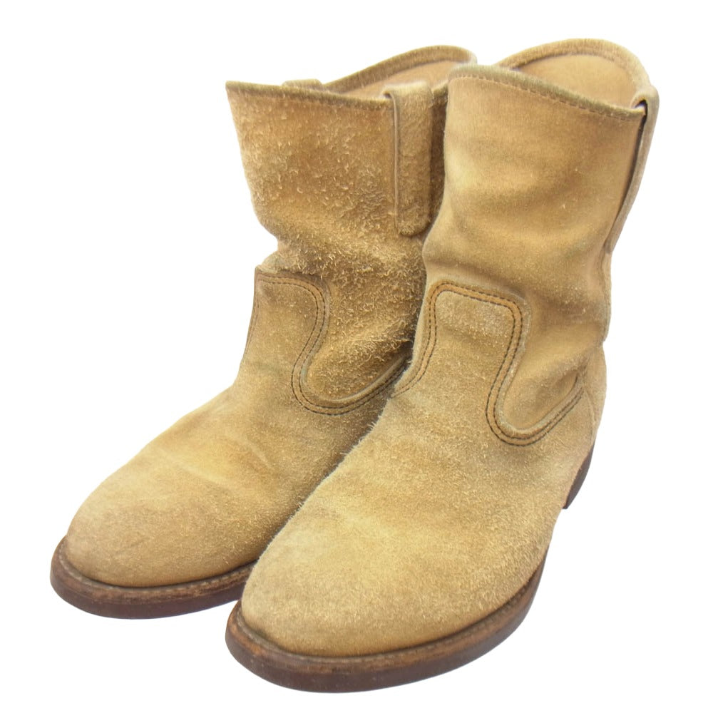 RED WING レッドウィング 8156 PECOS BOOT スエード ペコス ブーツ ライトブラウン系 7.5【中古】