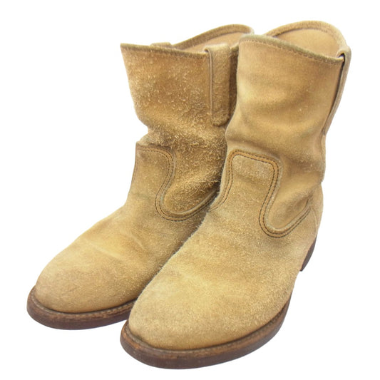 RED WING レッドウィング 8156 PECOS BOOT スエード ペコス ブーツ ライトブラウン系 7.5【中古】