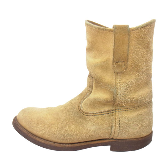 RED WING レッドウィング 8156 PECOS BOOT スエード ペコス ブーツ ライトブラウン系 7.5【中古】