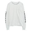 CHROME HEARTS クロムハーツ（原本無） Neck Logo L/S Tee ネックロゴ プリント 長袖 ロングスリーブ ポケット Tシャツ カットソー ロンT ホワイト系 M【中古】