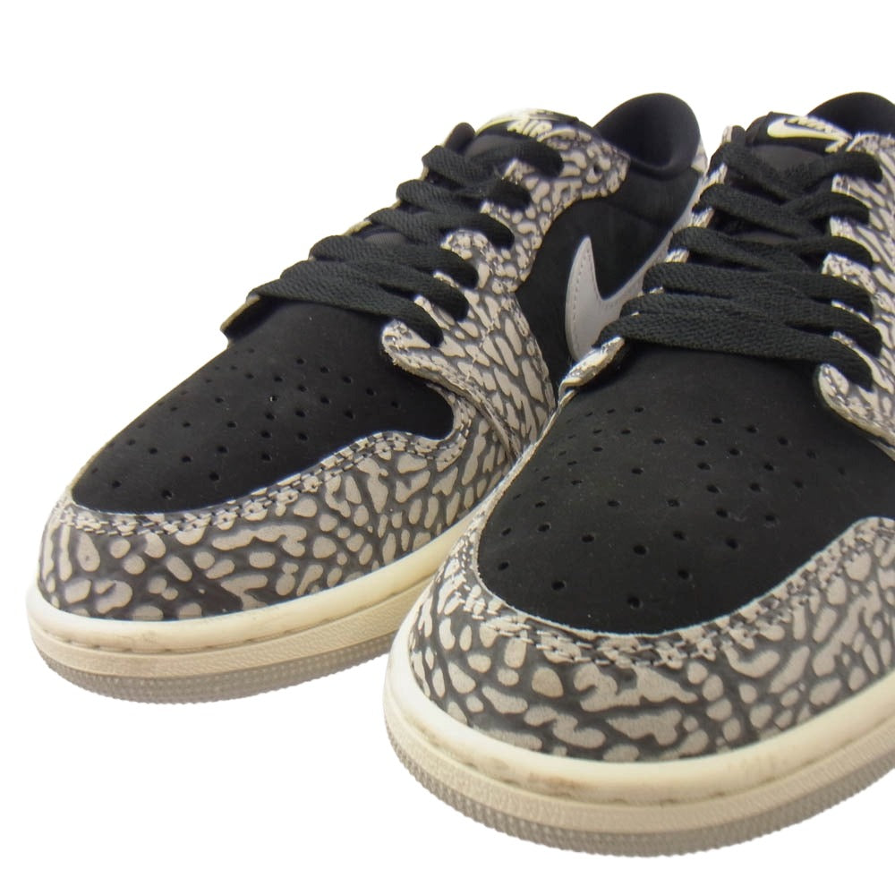 NIKE AIR JORDAN ナイキ ジョーダン CZ0790-001 Air Jordan 1 Retro Low OG Black Cement AJ1 レトロ ロー ブラックセメント スニーカー ブラック系 グレー系 28.5cm【中古】