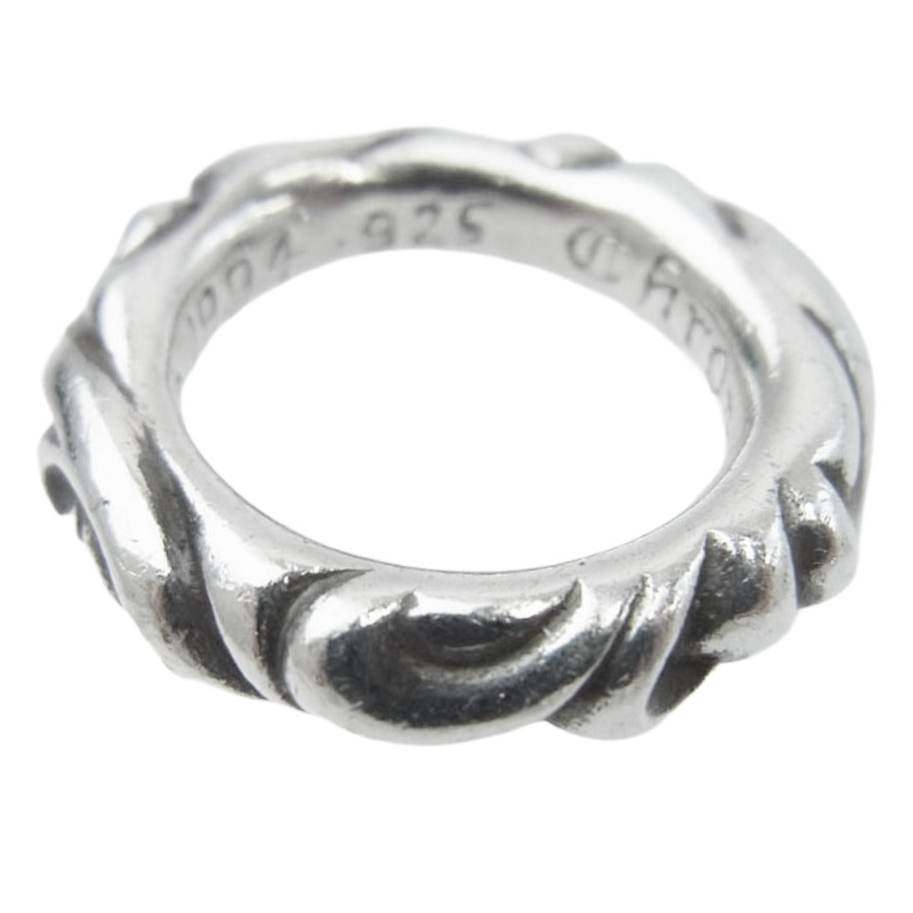 CHROME HEARTS クロムハーツ（原本有） SCRL BAND スクロールバンド リング シルバー系 6号【中古】
