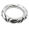 CHROME HEARTS クロムハーツ（原本有） SCRL BAND スクロールバンド リング シルバー系 6号【中古】