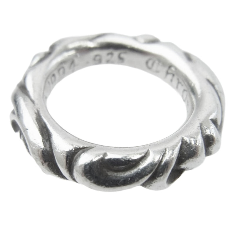CHROME HEARTS クロムハーツ（原本有） SCRL BAND スクロールバンド リング シルバー系 6号【中古】