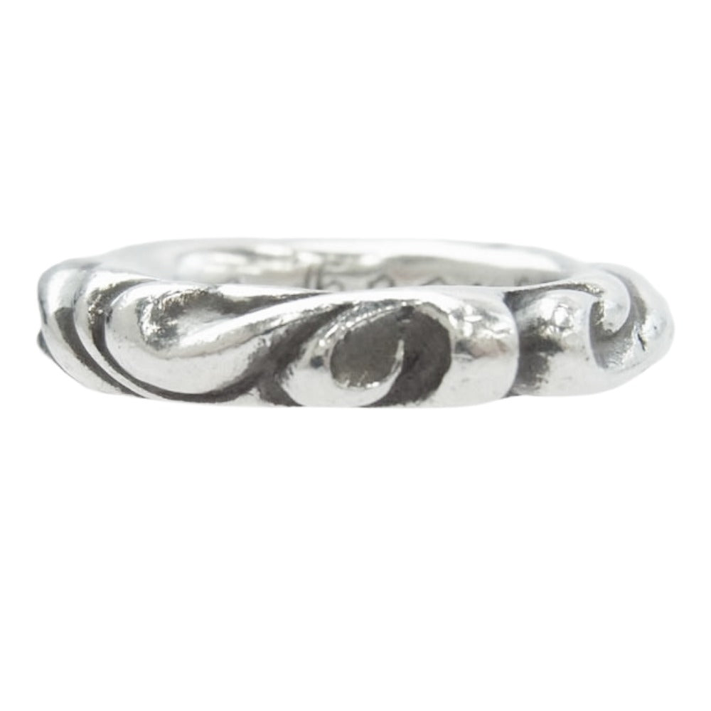 CHROME HEARTS クロムハーツ（原本有） SCRL BAND スクロールバンド リング シルバー系 6号【中古】