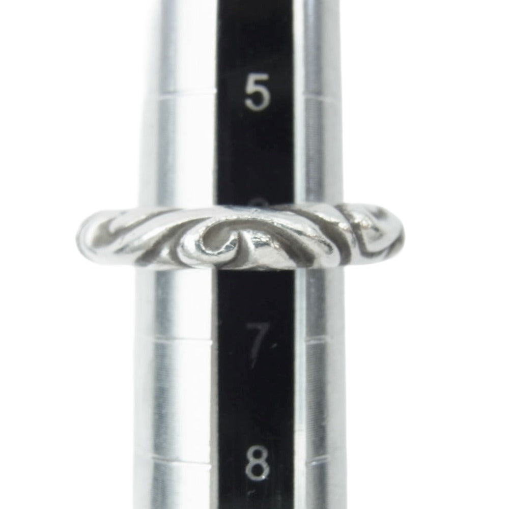 CHROME HEARTS クロムハーツ（原本有） SCRL BAND スクロールバンド リング シルバー系 6号【中古】