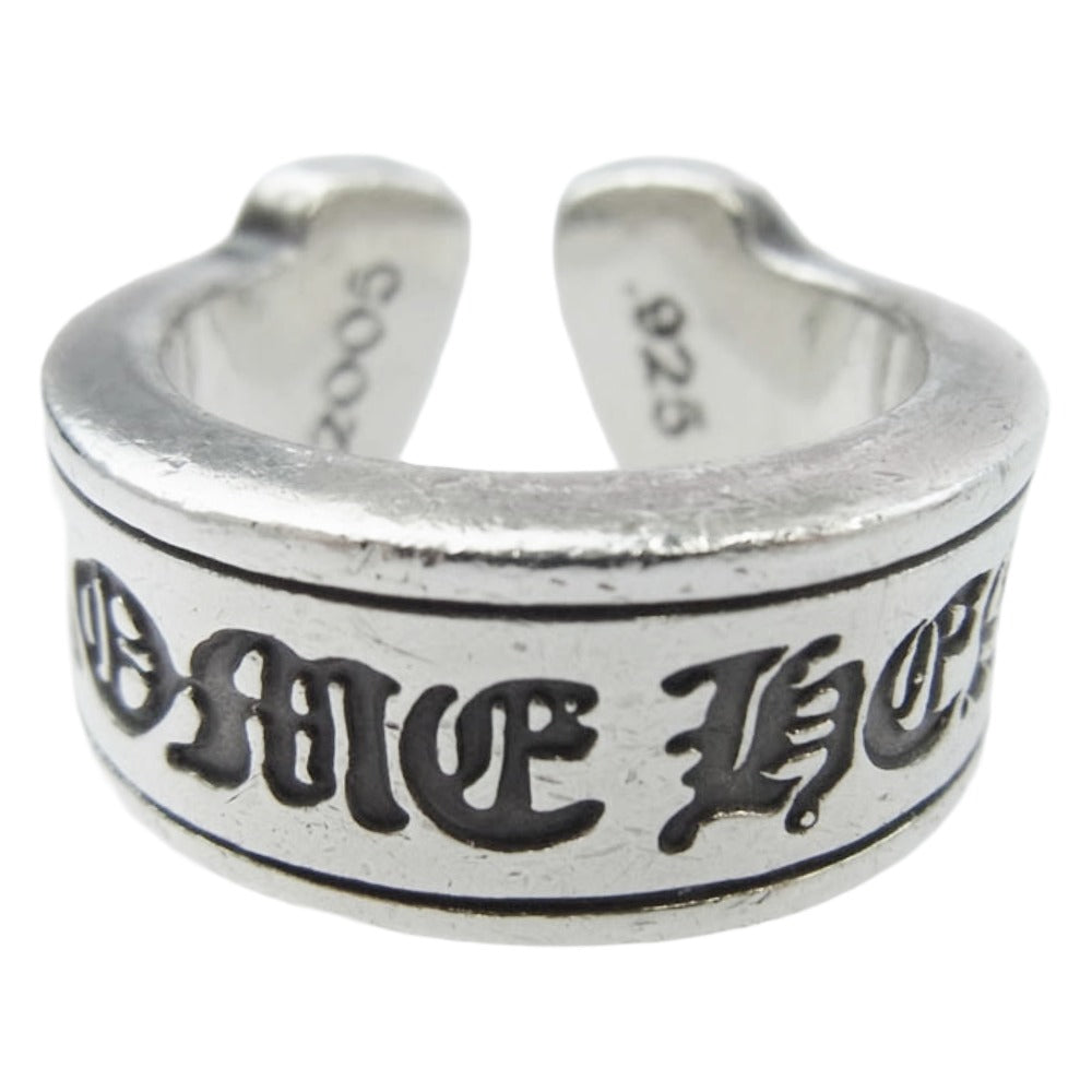 CHROME HEARTS クロムハーツ（原本有） LG SCROLL LABEL ラージスクロールラベル リング シルバー系 約13.5号【中古】