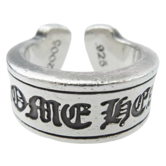 CHROME HEARTS クロムハーツ（原本有） LG SCROLL LABEL ラージスクロールラベル リング シルバー系 約13.5号【中古】