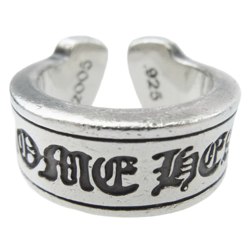 CHROME HEARTS クロムハーツ（原本有） LG SCROLL LABEL ラージスクロールラベル リング シルバー系 約13.5号【中古】