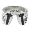 CHROME HEARTS クロムハーツ（原本有） LG SCROLL LABEL ラージスクロールラベル リング シルバー系 約13.5号【中古】