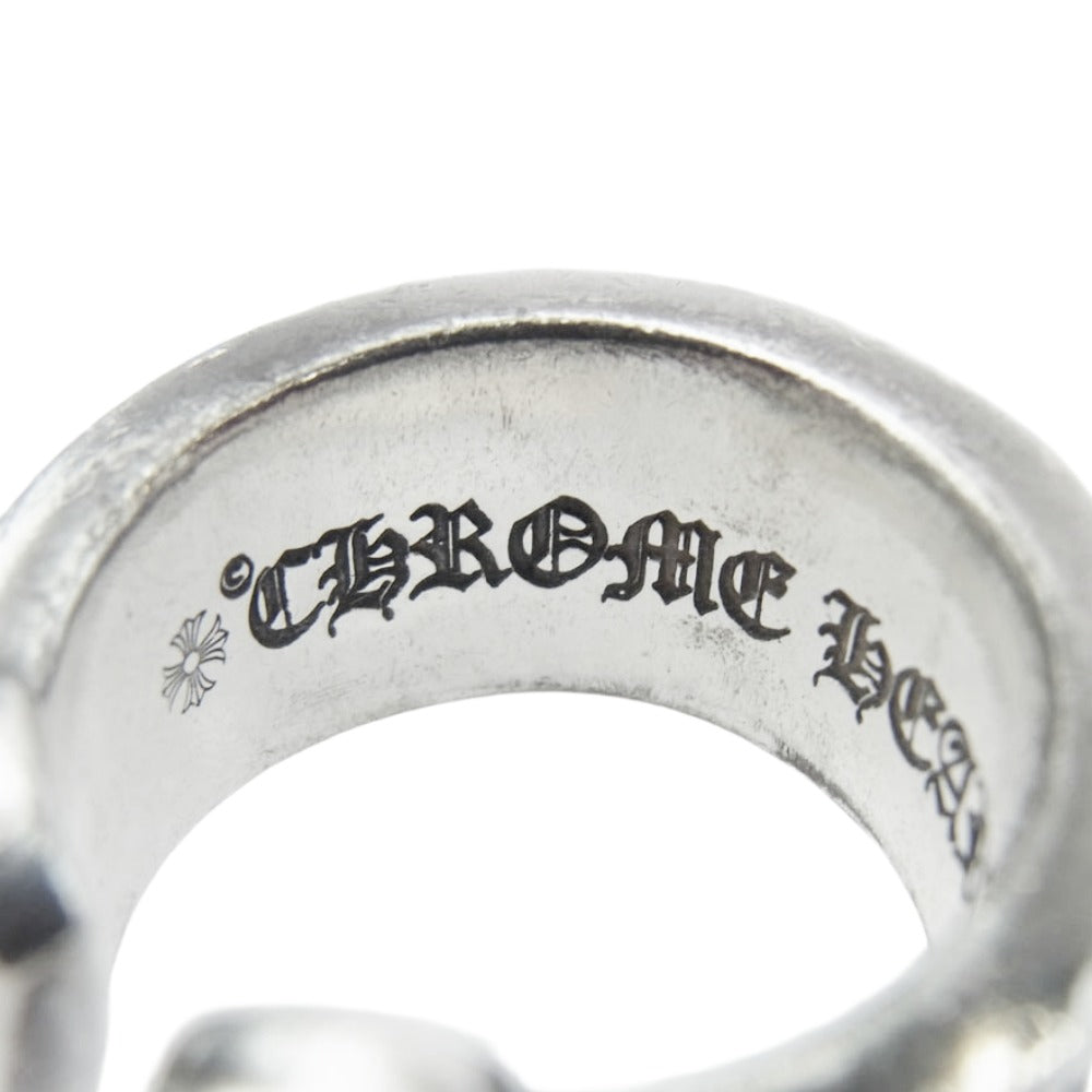 CHROME HEARTS クロムハーツ（原本有） LG SCROLL LABEL ラージスクロールラベル リング シルバー系 約13.5号【中古】