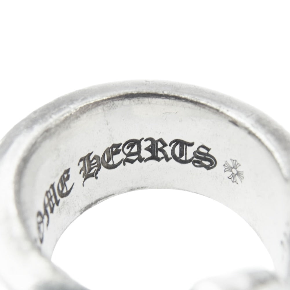 CHROME HEARTS クロムハーツ（原本有） LG SCROLL LABEL ラージスクロールラベル リング シルバー系 約13.5号【中古】