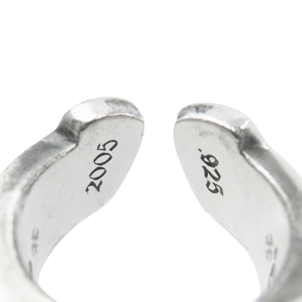 CHROME HEARTS クロムハーツ（原本有） LG SCROLL LABEL ラージスクロールラベル リング シルバー系 約13.5号【中古】