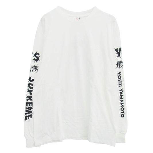 Supreme シュプリーム 25AW Y's YOHJI YAMAMOTO ワイズ ヨウジヤマモト L/S Tee White ホワイト系 L【極上美品】【中古】