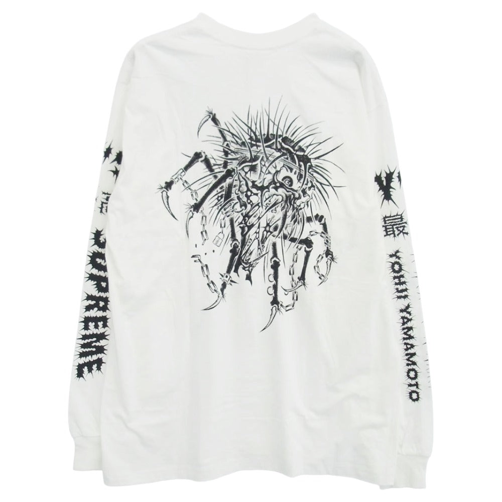 Supreme シュプリーム 25AW Y's YOHJI YAMAMOTO ワイズ ヨウジヤマモト L/S Tee White ホワイト系 L【極上美品】【中古】