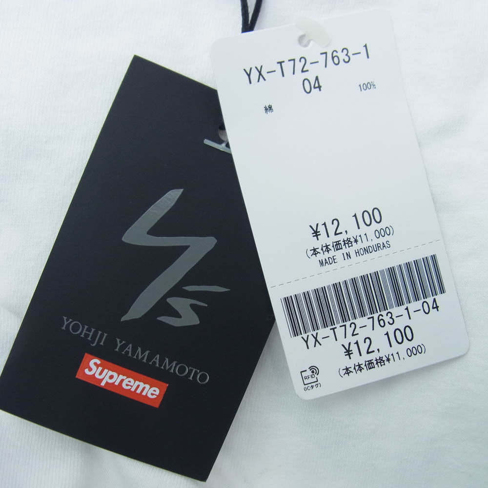 Supreme シュプリーム 25AW Y's YOHJI YAMAMOTO ワイズ ヨウジヤマモト L/S Tee White ホワイト系 L【極上美品】【中古】