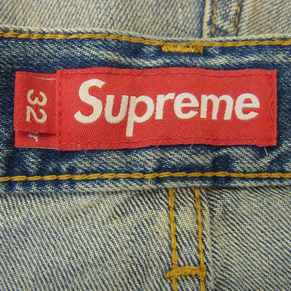 Supreme シュプリーム 25AW Regular Jean Dirty Indigo レギュラー ジーンズ リジット ダーティー インディゴ デニムパンツ インディゴブルー系 32【美品】【中古】