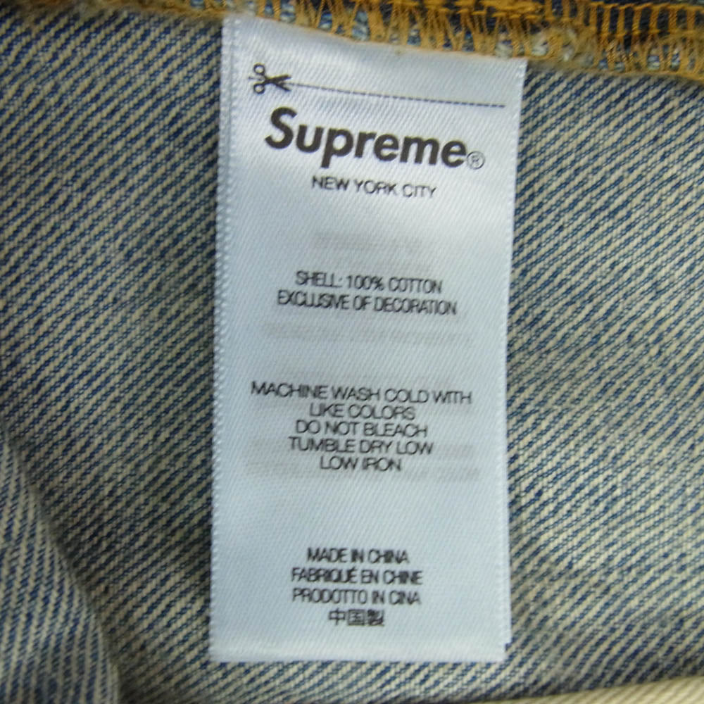 Supreme シュプリーム 25AW Regular Jean Dirty Indigo レギュラー ジーンズ リジット ダーティー インディゴ デニムパンツ インディゴブルー系 32【美品】【中古】