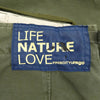 フリーシティ LIFE NATURE LOVE バードプリント リメイク ミリタリー カーゴ パンツ カーキ系 38【中古】