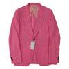 Paul Smith ポール・スミス 14SS メインライン トロピカルウール ワイヤーメッシュボーダーライニング 1B テーラード ジャケット ピンク系 XL【中古】