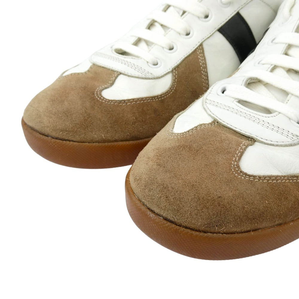 DIOR HOMME ディオールオム 05AW エディ期 B01 ジャーマン トレーナー ローカット スニーカー ライトブラウン系 ホワイト系 43【中古】