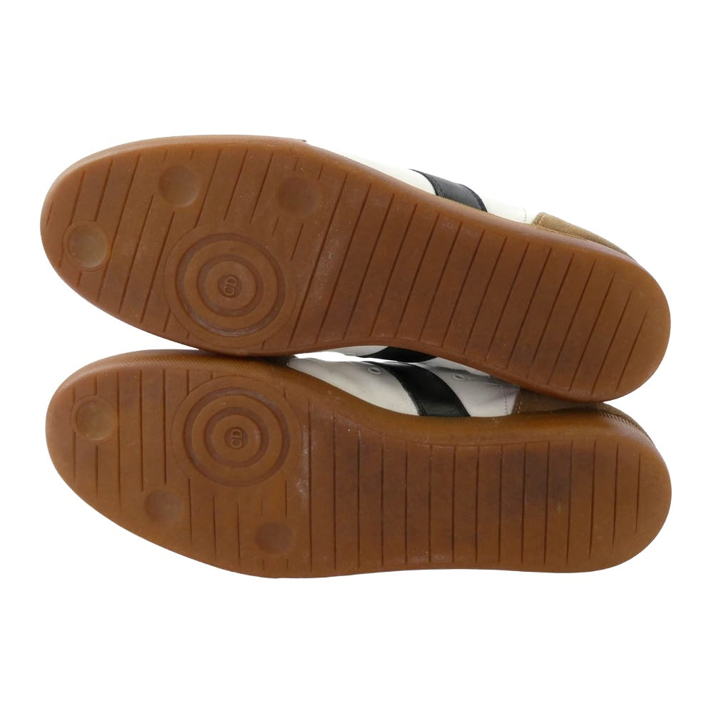 DIOR HOMME ディオールオム 05AW エディ期 B01 ジャーマン トレーナー ローカット スニーカー ライトブラウン系 ホワイト系 43【中古】