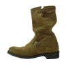 BALMAIN バルマン S2HT957BA31 Buckled Suede Boots バックル スエード エンジニア ブーツ ブラウン系 44【中古】
