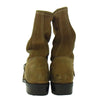 BALMAIN バルマン S2HT957BA31 Buckled Suede Boots バックル スエード エンジニア ブーツ ブラウン系 44【中古】