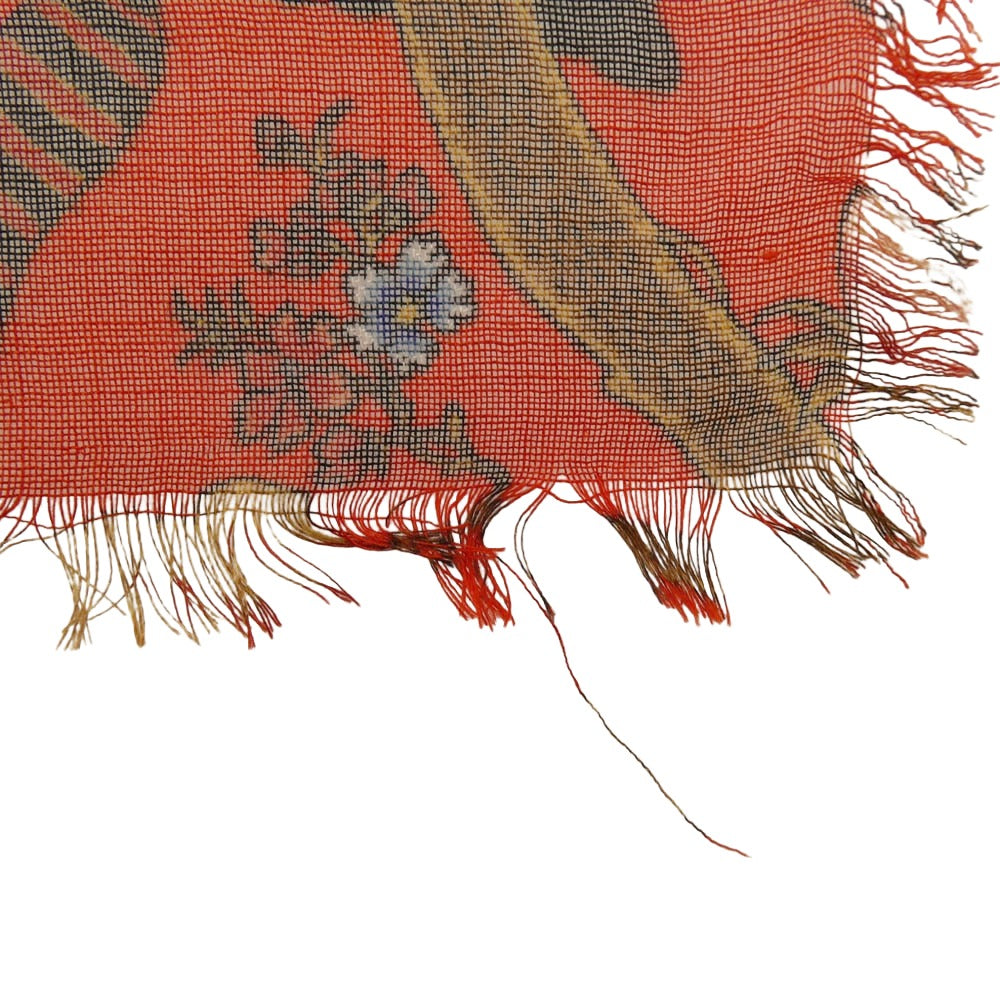 LOUIS VUITTON ルイ・ヴィトン 13AW × Chapman Brothers チャップマンブラザーズ カシミヤ シルク 大判ストール レッド系【中古】