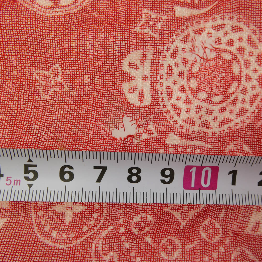 LOUIS VUITTON ルイ・ヴィトン M75267 モノグラム ペイズリー バンダナ カシミヤ シルク 大判ストール レッド系【中古】