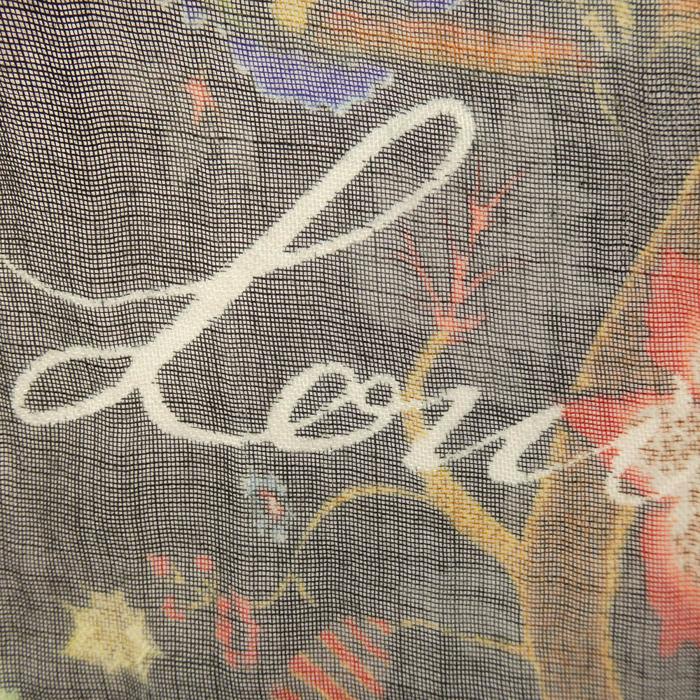 LOUIS VUITTON ルイ・ヴィトン MP1238 × Chapman Brothers チャップマンブラザーズ カシミヤ シルク 大判ストール ブラック系 マルチカラー系【中古】