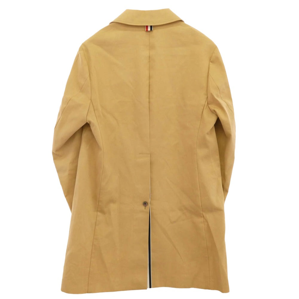 THOM BROWNE トムブラウン コットン トリコロール バルカラー コート ベージュ ベージュ系 2【中古】