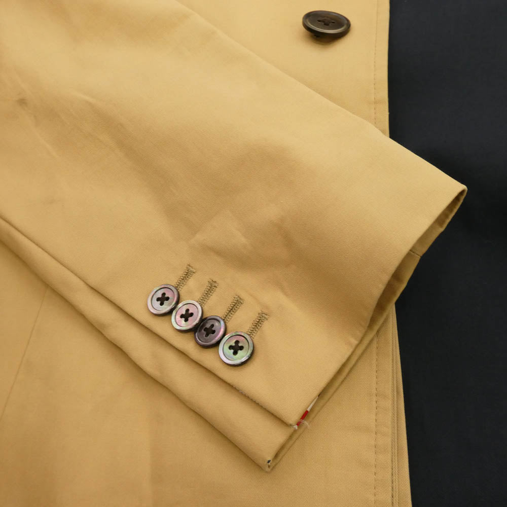 THOM BROWNE トムブラウン コットン トリコロール バルカラー コート ベージュ ベージュ系 2【中古】