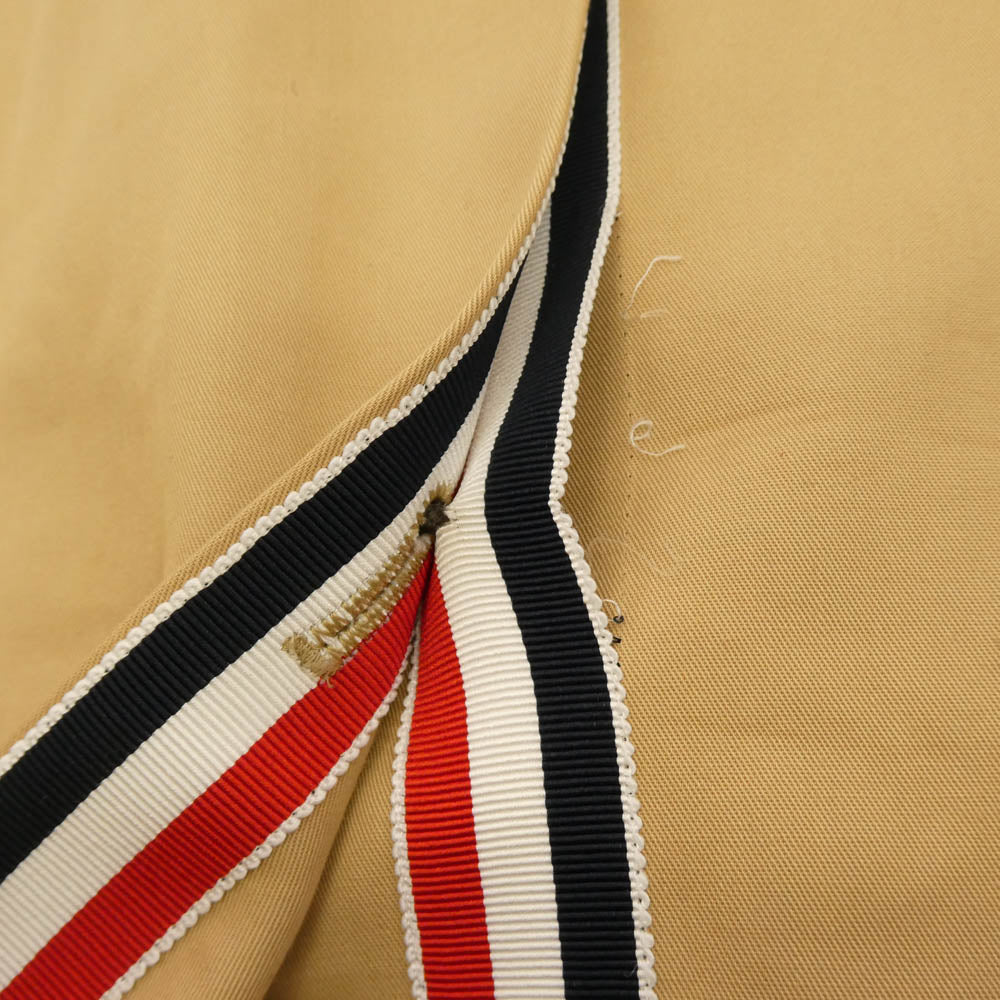 THOM BROWNE トムブラウン コットン トリコロール バルカラー コート ベージュ ベージュ系 2【中古】