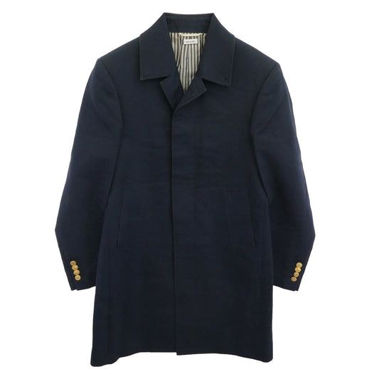 THOM BROWNE トムブラウン コットン トリコロール バルカラー コート ネイビー ネイビー系【中古】