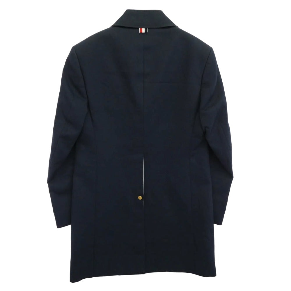 THOM BROWNE トムブラウン コットン トリコロール バルカラー コート ネイビー ネイビー系【中古】