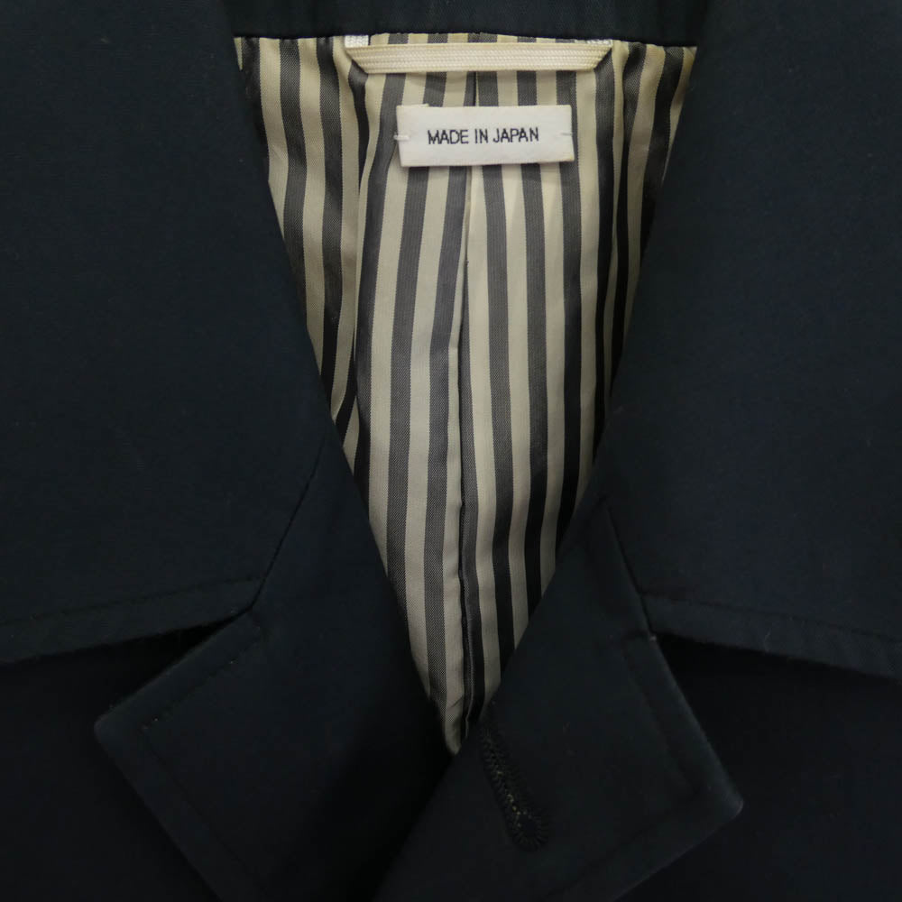 THOM BROWNE トムブラウン コットン トリコロール バルカラー コート ネイビー ネイビー系【中古】