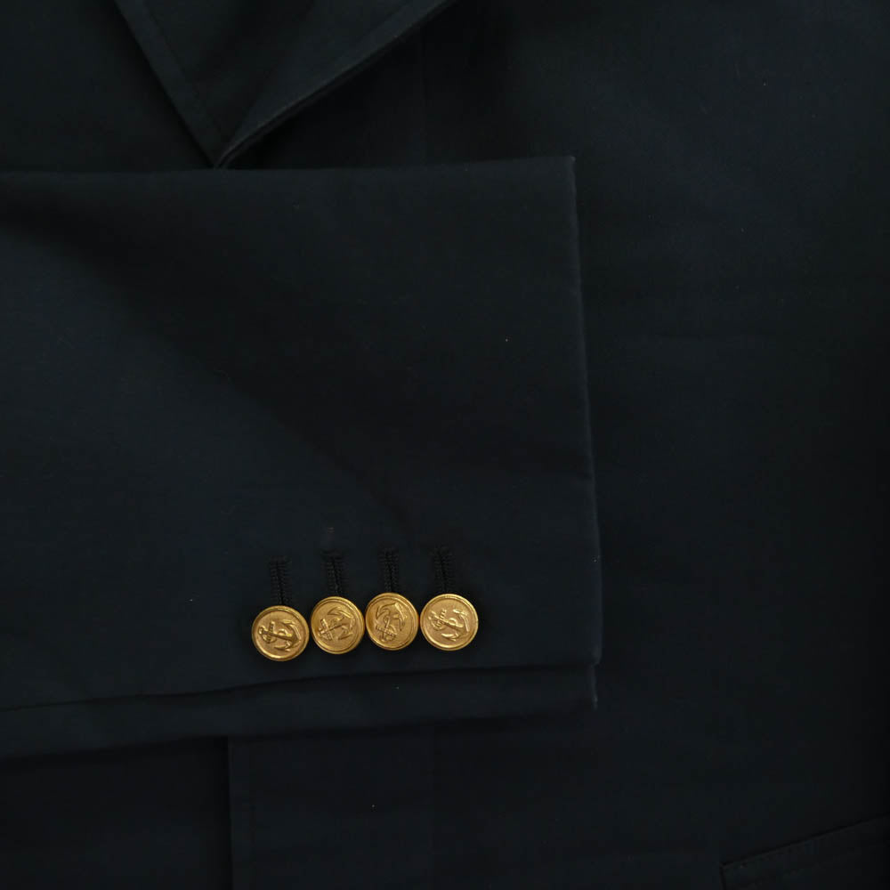 THOM BROWNE トムブラウン コットン トリコロール バルカラー コート ネイビー ネイビー系【中古】