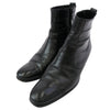 DIOR HOMME ディオールオム 05AW エディ期 サイドジップ レザー ヒール ショート ブーツ ブラック系 43【中古】