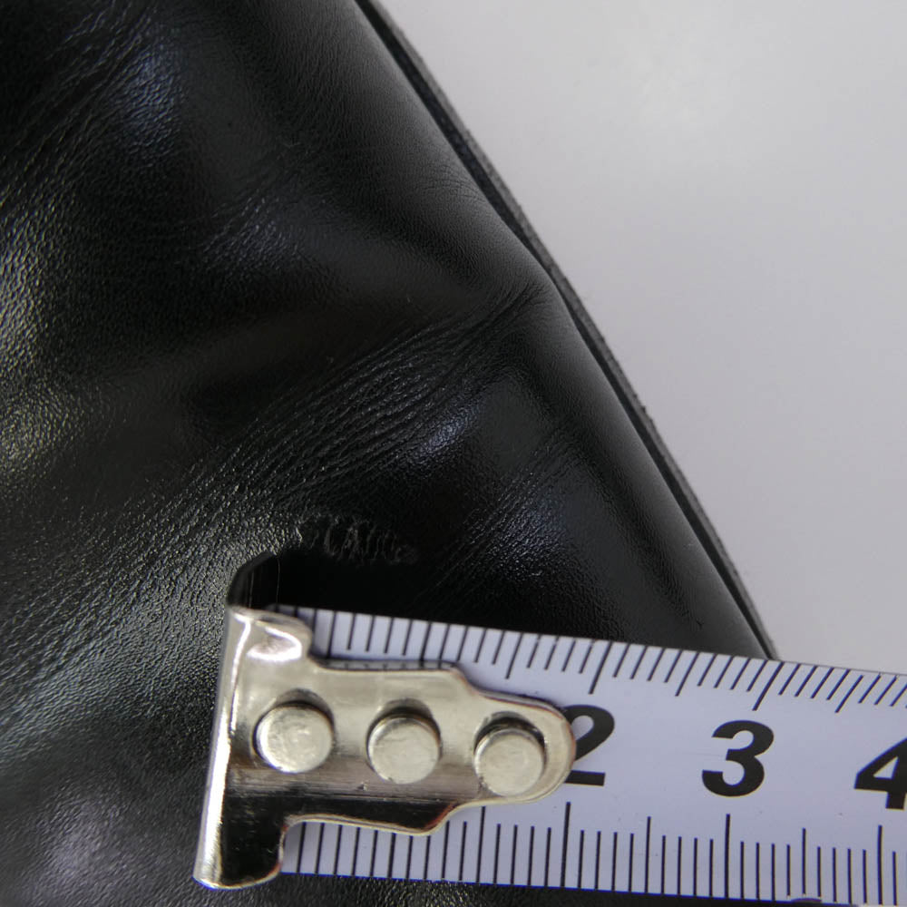 DIOR HOMME ディオールオム 05AW エディ期 サイドジップ レザー ヒール ショート ブーツ ブラック系 43【中古】