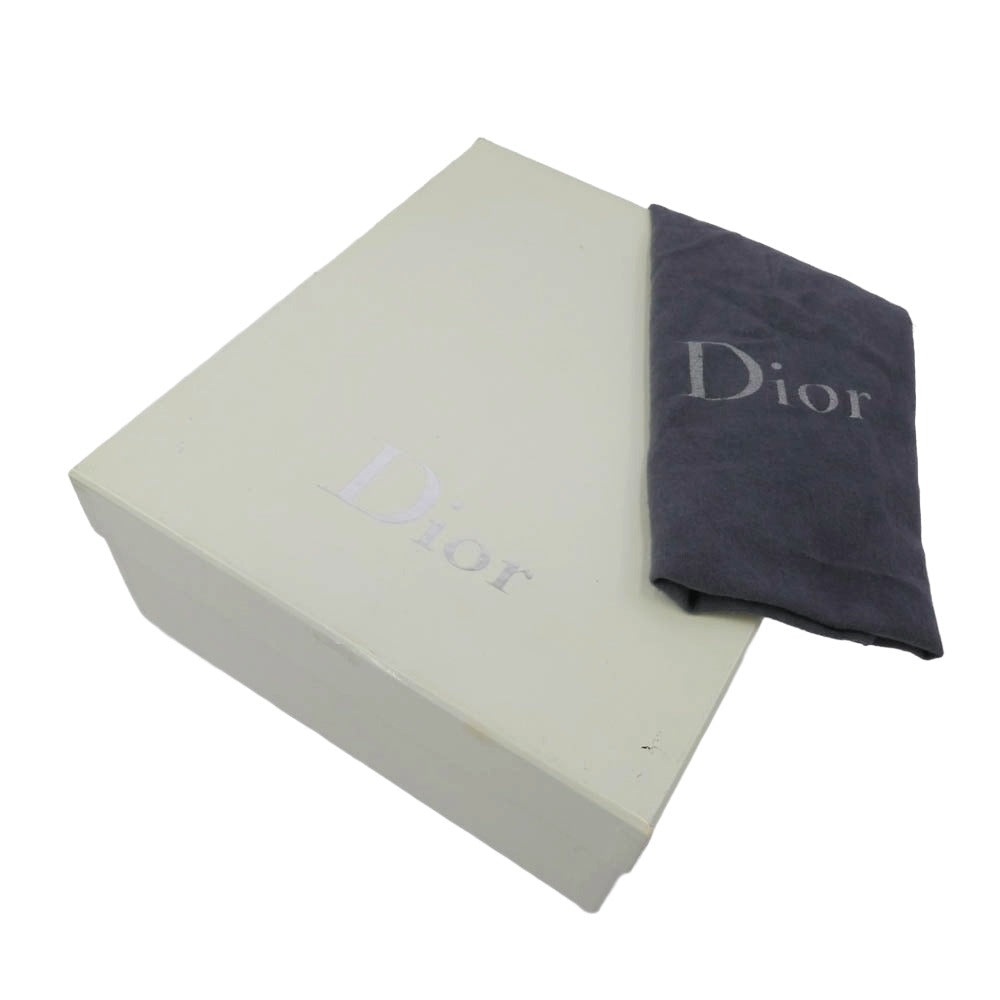 DIOR HOMME ディオールオム 05AW エディ期 サイドジップ レザー ヒール ショート ブーツ ブラック系 43【中古】