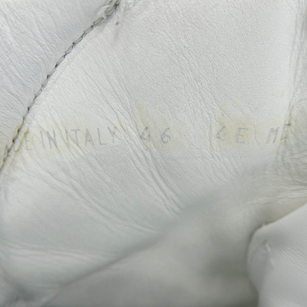 DIOR HOMME ディオールオム 04SS エディ期 STRIP期 スタッズ ハイカット レザー スニーカー ホワイト系 46【中古】