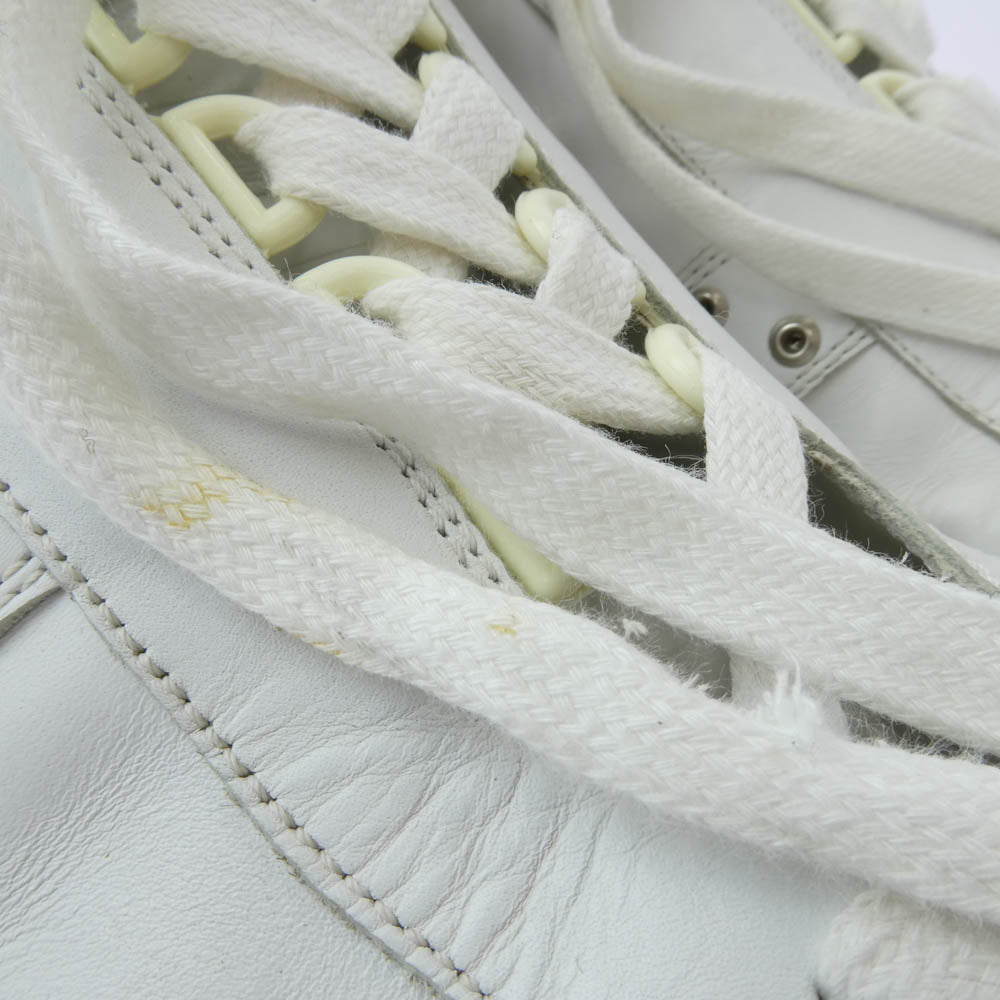 DIOR HOMME ディオールオム 04SS エディ期 STRIP期 スタッズ ハイカット レザー スニーカー ホワイト系 46【中古】