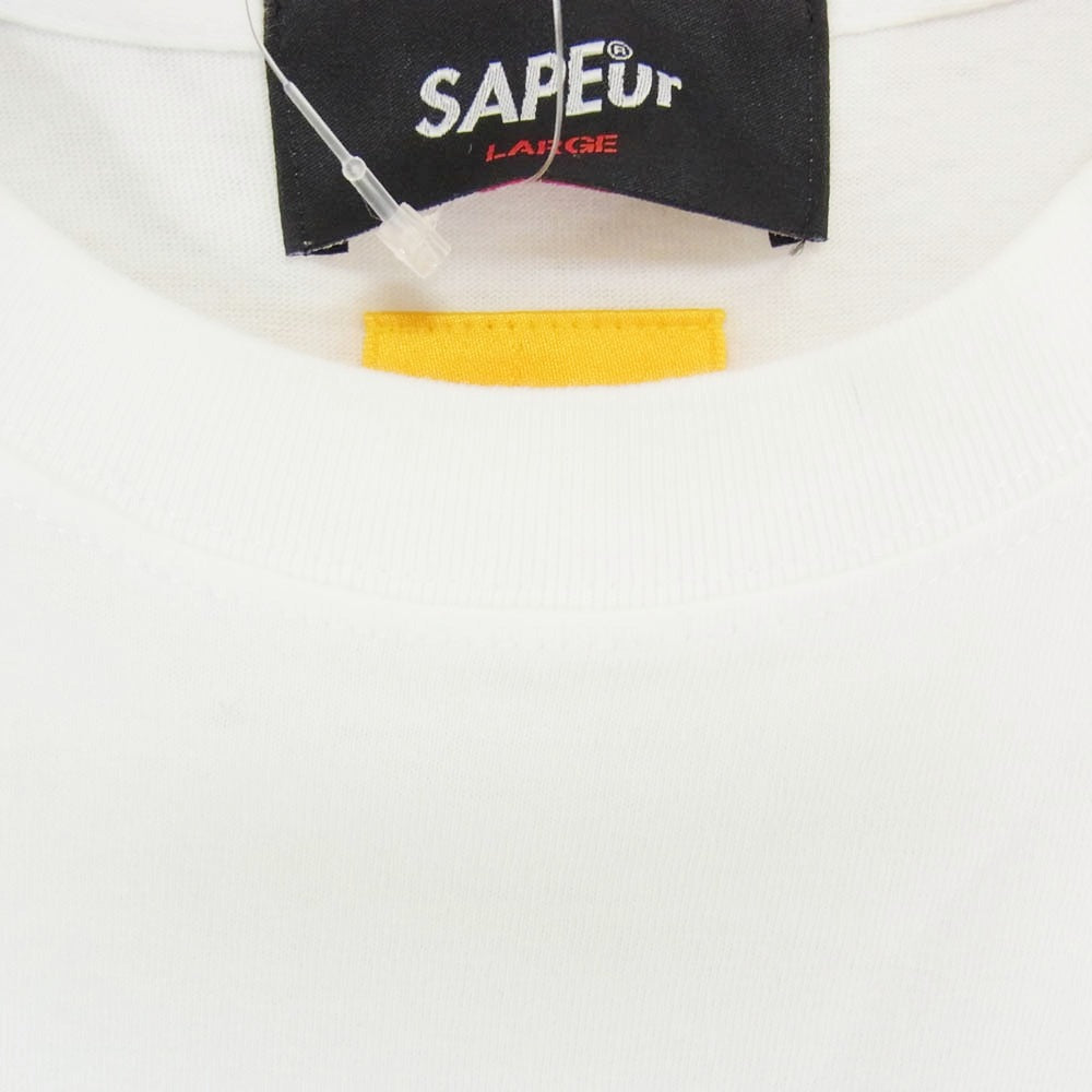 SAPEUR サプール × FR2 エフアールツー Smoking kills ロッドマン グラフィック Tシャツ 半袖カットソー ホワイト系 マルチカラー系 L【中古】