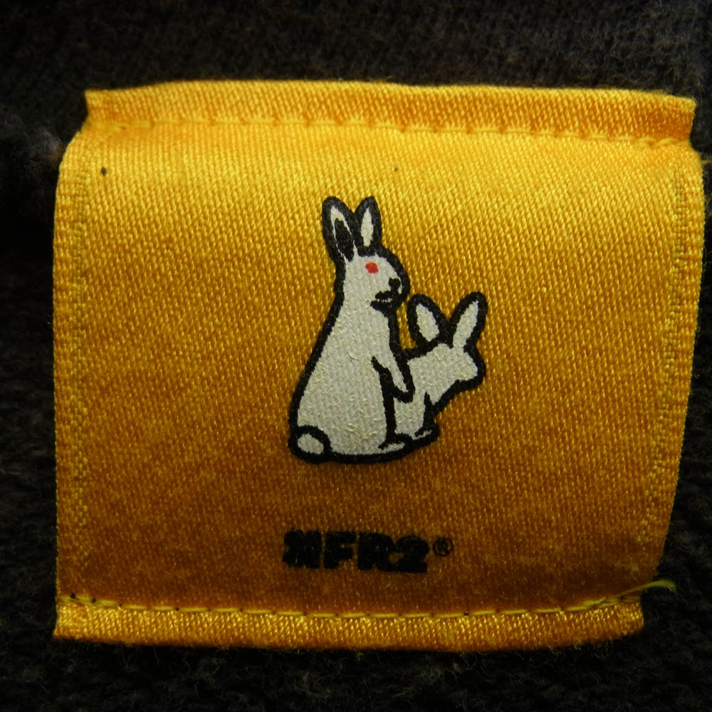 SAPEUR サプール 22AW FRC2218 × FR2 エフアールツー Smoking kills ロッドマン グラフィック プルオーバーパーカー ダークグレー系 M【美品】【中古】