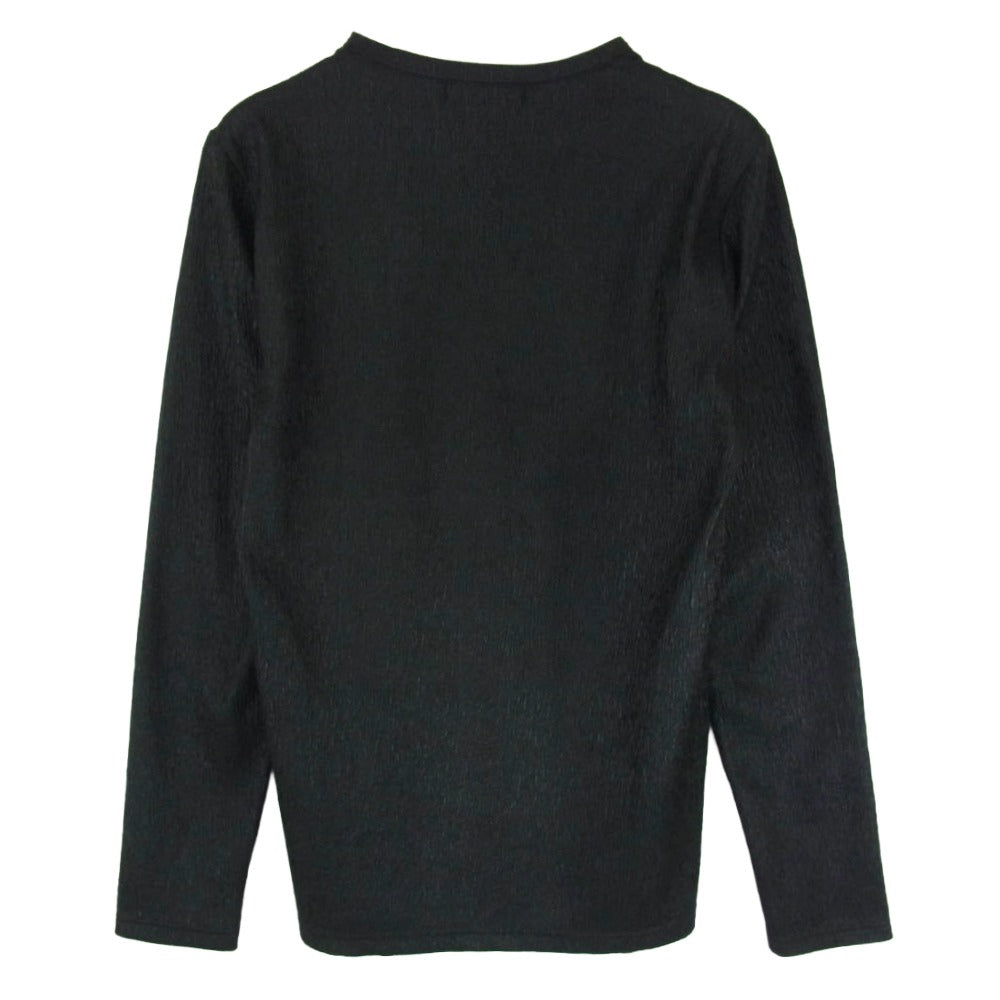 TORNADO MART トルネードマート TCS-3709 グロスシュリンクジャージ― Vネック 長袖 カットソー Tシャツ ブラック系 M【中古】