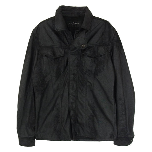 TORNADO MART トルネードマート TSH-4209 ヘアライン シャツ ブルゾン ブラック系 M【中古】