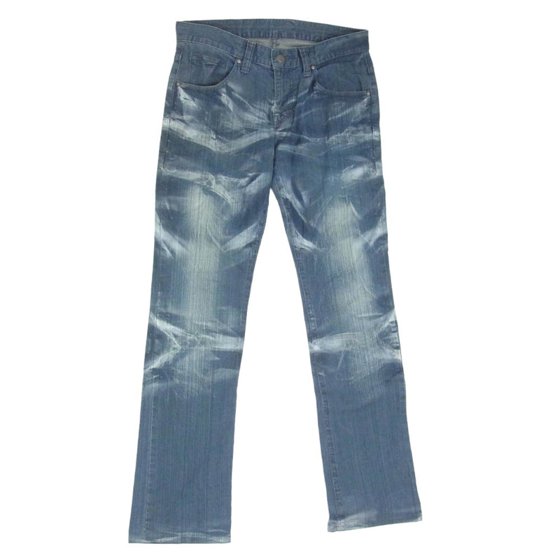 TORNADO MART トルネードマート TPT-4218 製品加工 ブーツカット フレア デニムパンツ ジーンズ インディゴブルー系 S【中古】