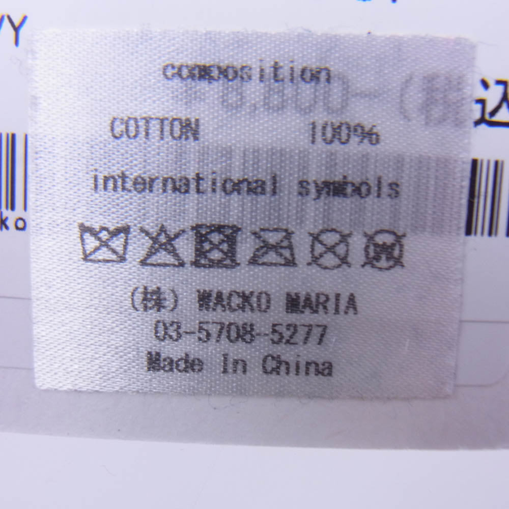 WACKO MARIA ワコマリア 25AW 25FWE-WMA-CP01 6 PANEL CAP ロゴ刺繍 キャップ 帽子 ネイビー系 F【美品】【中古】