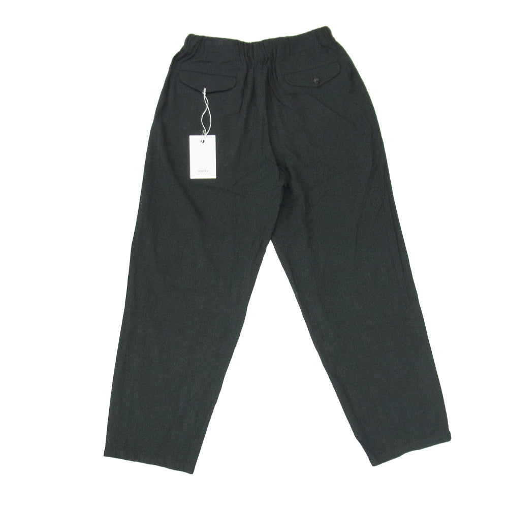 marka マーカ M22C-02PT01C COCOON FIT EASY PANTS WOOL SILK STRIPE イージー ストライプ ウールパンツ ダークグレー系 2【中古】